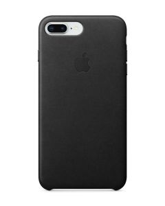 Official Apple iPhone 7 Plus, 8 Plus Leather Case - Black