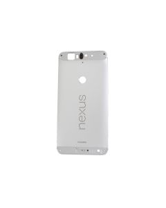Genuine Huawei Nexus 6P Nin-A2 / Nin-A22 Silver Rear / Battery Cover with Buttons & NFC - 02350NED