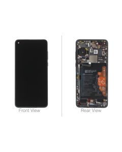 Official Huawei P40 ANA-NX9, ANA-LX4 Black LCD Screen & Digitizer - 02353MFA