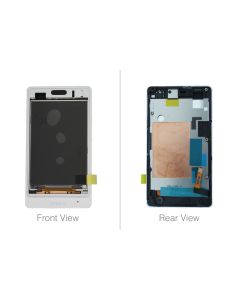 Genuine Sony ST27i Xperia Go White LCD Screen With Frame - 1264-8198