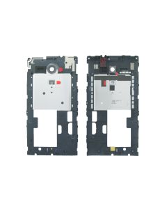 Genuine Sony C5302, C5303, C5306 Xperia SP Chassis / Middle Cover (Black Ring) - 1268-3707
