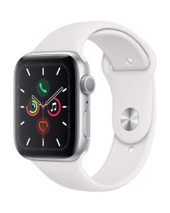 APPLE Watch Series 5 - Silver Aluminium with White Sports Band, 44 mm - MWVD2B/A - A-Grade