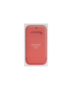 Official Apple iPhone 12 Pro Max Leather Sleeve with MagSafe - Pink Citrus - Pre Owned
