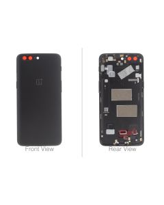 Official OnePlus 5 A5000 Black Battery Cover (No Lens) - 2011100007