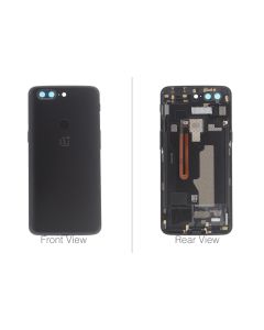 Official OnePlus 5T A5010 Black Aluminum Battery Cover (No Lens) - 2011100018
