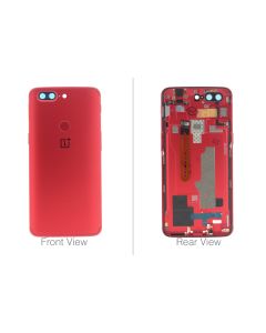 Official OnePlus 5T A5010 Red Battery Cover Assembly (No Lens) - 2011100024