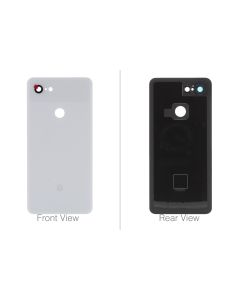 Official Google Pixel 3 Clearly White Battery / Rear Cover with Marking - 20GB1WW0S02