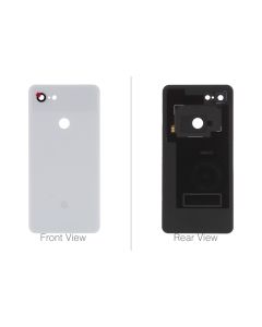 Official Google Pixel 3 XL Clearly White Battery / Rear Cover with Marking - 20GC1WW0S02