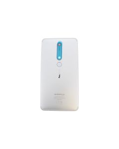 Genuine Nokia 6.1 2018 Dual Sim White Rear / Battery Cover with NFC - 20PL2WW0006