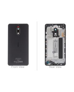 Genuine Nokia 6 TA-1021 Dual Sim Black Rear / Battery Cover - 20PLEBW0032