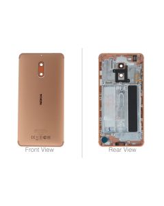 Genuine Nokia 6 TA-1021 Dual Sim Copper Rear / Battery Cover - 20PLEMW0004