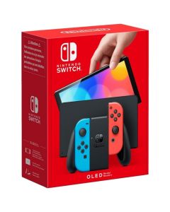 Nintendo Switch OLED Console - Neon Blue & Neon Red