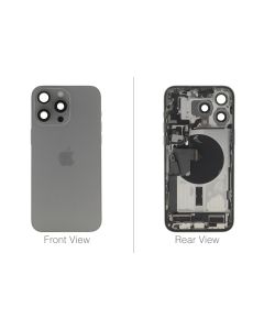 Official Apple iPhone 15 Pro Max Natural Titanium Battery Cover (OEM Pulled)