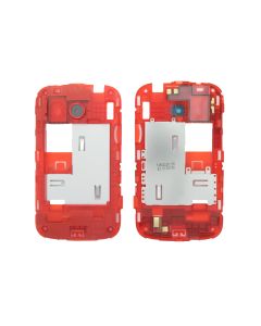 Genuine HTC Desire C Red Middle Cover / Chassis Black Camera Ring - 74H02228-02M