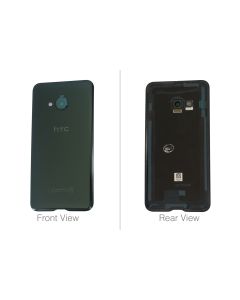 Genuine HTC U Play Brilliant Black Glass Rear / Battery Cover With Adhesive - 74H03313-01M