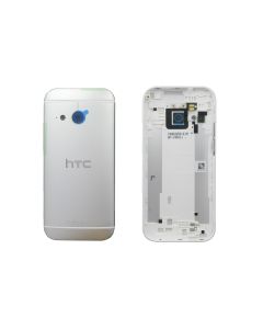 Genuine HTC One Mini 2 (M8 2014) Silver Laser Etching Rear / Battery Cover - 83H40012-02