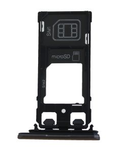 Genuine Sony Xperia X Performance F8132 Dual Sim Black Sim Tray - 1302-3713