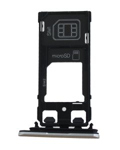 Genuine Sony Xperia X Performance F8132 Dual Sim White Sim Tray - 1302-3714