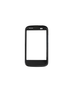 Genuine HTC Desire C Black Front Silver Bezel - 74H02229-01M