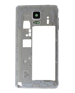Genuine Samsung N910C Galaxy Note 4 White Complete Chassis with Camera Lens - GH96-07806A