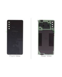 Official Samsung Galaxy A7 2018 SM-A750 Duos Black Battery Cover - GH82-17833A