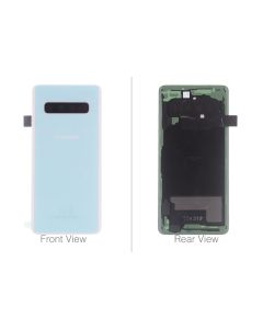 Official Samsung Galaxy S10 G973 Prism White Battery Cover (No Adhesive) - GH82-18378F