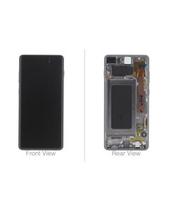Official Samsung Galaxy S10+ G975 Prism / Ceramic Black LCD Screen & Digitizer - GH82-18849A