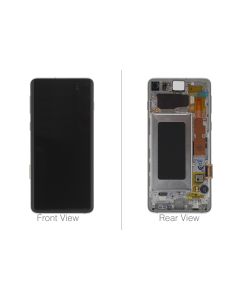 Official Samsung Galaxy S10 G973 Prism Silver LCD Screen & Digitizer - GH82-18850G
