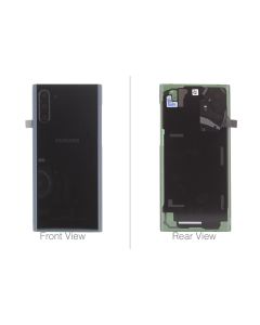 Official Samsung Galaxy Note 10 SM-N970 Aura Black Battery Cover with Adhesive - GH82-20528A