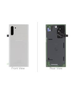 Official Samsung Galaxy Note 10 SM-N970 Aura White Battery Cover with Adhesive - GH82-20528B