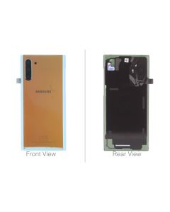 Official Samsung Galaxy Note 10 SM-N970 Aura Glow / Silver Battery Cover with Adhesive - GH82-20528C