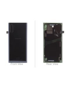 Official Samsung Galaxy Note 10+ SM-N975 Aura Black Battery Cover with Adhesive - GH82-20588A