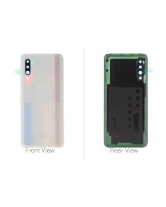 Official Samsung Galaxy A90 5G SM-A908 White Battery Cover with Adhesive - GH82-20741B
