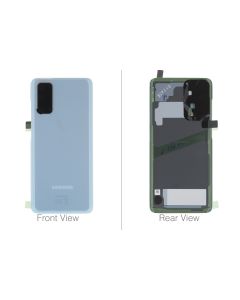 Genuine Samsung Galaxy S20 SM-G980 & S20 5G SM-G981 Cloud Blue Rear / Battery Cover with Adhesive - GH82-22068D 