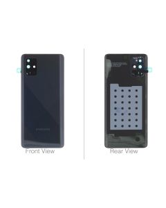 Genuine Samsung Galaxy A71 SM-A715 Black Rear / Battery Cover with Adhesive - GH82-22112A