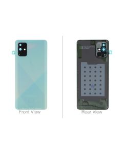 Genuine Samsung Galaxy A71 SM-A715 Blue Rear / Battery Cover with Adhesive - GH82-22112C