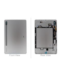 Official Samsung Galaxy Tab S7 LTE SM-T875 Mystic Silver Battery Cover - GH82-23571B