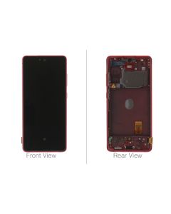 Official Samsung Galaxy S20 FE 5G SM-G781 Cloud Red LCD Screen & Digitizer - GH82-24215E / GH82-24214E