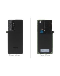 Official Samsung Galaxy S21 Ultra 5G SM-G998 Phantom Black Battery Cover - GH82-24499A