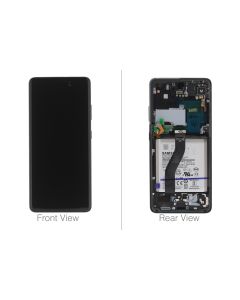 Official Samsung Galaxy S21 Ultra 5G SM-G998 Phantom Black LCD Screen & Digitizer - C-Grade