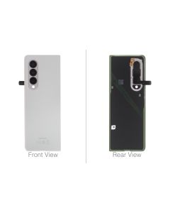 Official Samsung Galaxy Z Fold 3 5G Silver Rear / Battery Cover - GH82-26312C
