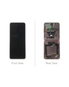 Official Samsung Galaxy Z Flip 5G SM-F707 Mystic Bronze Inner LCD Screen - GH82-27356B / GH82-23414B