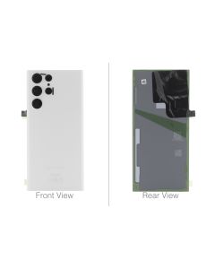 Official Samsung Galaxy S22 Ultra S9080 Phantom White Rear / Battery Cover  - GH82-27457C