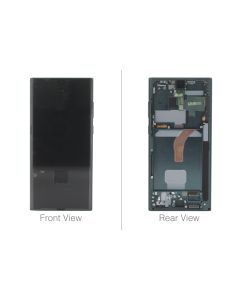 Official Samsung Galaxy S22 Ultra S9080 Green LCD Screen & Digitizer With Battery - GH82-27487D
