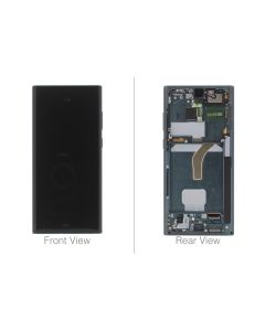 Official Samsung Galaxy S22 Ultra S9080 Green LCD Screen & Digitizer - GH82-27488D / GH82-27489D