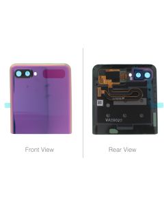 Official Samsung Galaxy Z Flip SM-F700 Purple Top LCD Screen Assembly - GH96-13380B