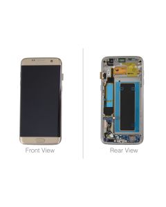 Genuine Samsung Galaxy S7 Edge G935 Gold LCD Screen & Digitizer Complete - GH97-18533C - B-Grade