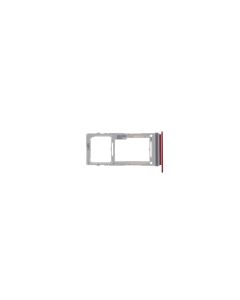Official Samsung Galaxy N770 Note 10 Lite Aura Red Sim & Memory Card Tray / Holder - GH98-45189C