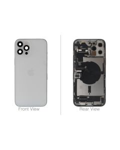 Official Apple iPhone 12 Pro Max Silver Battery Cover (OEM Pulled)