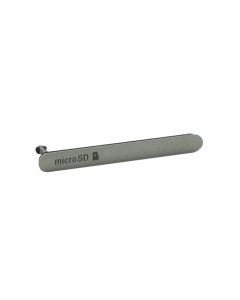 Genuine Sony Xperia Z3 D6603, D6643, D6653 Silver Green SD Memory Card Cap / Cover - 1288-1939